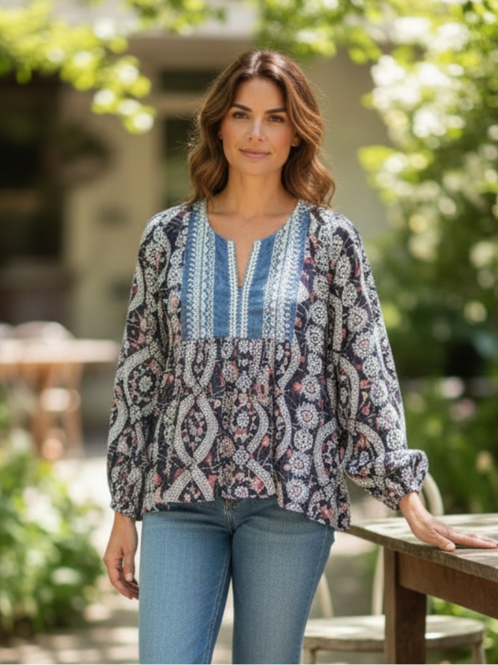 Sachin + Babi for Anthropologie Blouse size Large